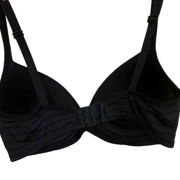 Warners Black Lightly Padded Underwire Bra With Adjustable Straps Size 38C - Picture 3 of 7